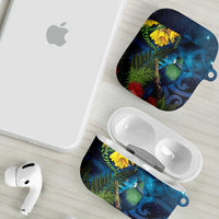 Tui Bird New Zealand Starry Sky AirPods Case Maori Koru