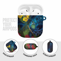 Tui Bird New Zealand Starry Sky AirPods Case Maori Koru
