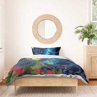 Tui Bird New Zealand Starry Sky Bedding Set Maori Koru LT7 - Polynesian Pride