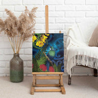 Tui Bird New Zealand Starry Sky Canvas Wall Art Maori Koru LT7 - Polynesian Pride
