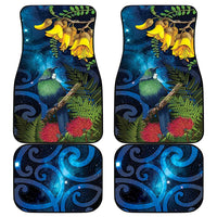 Tui Bird New Zealand Starry Sky Car Mats Maori Koru LT7 - Polynesian Pride