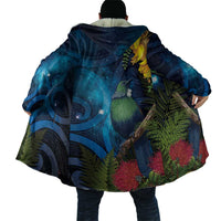 Tui Bird New Zealand Starry Sky Cloak Maori Koru LT7 - Polynesian Pride