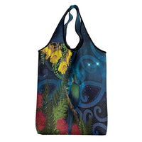 Tui Bird New Zealand Starry Sky Grocery Bag Maori Koru LT7 - Polynesian Pride