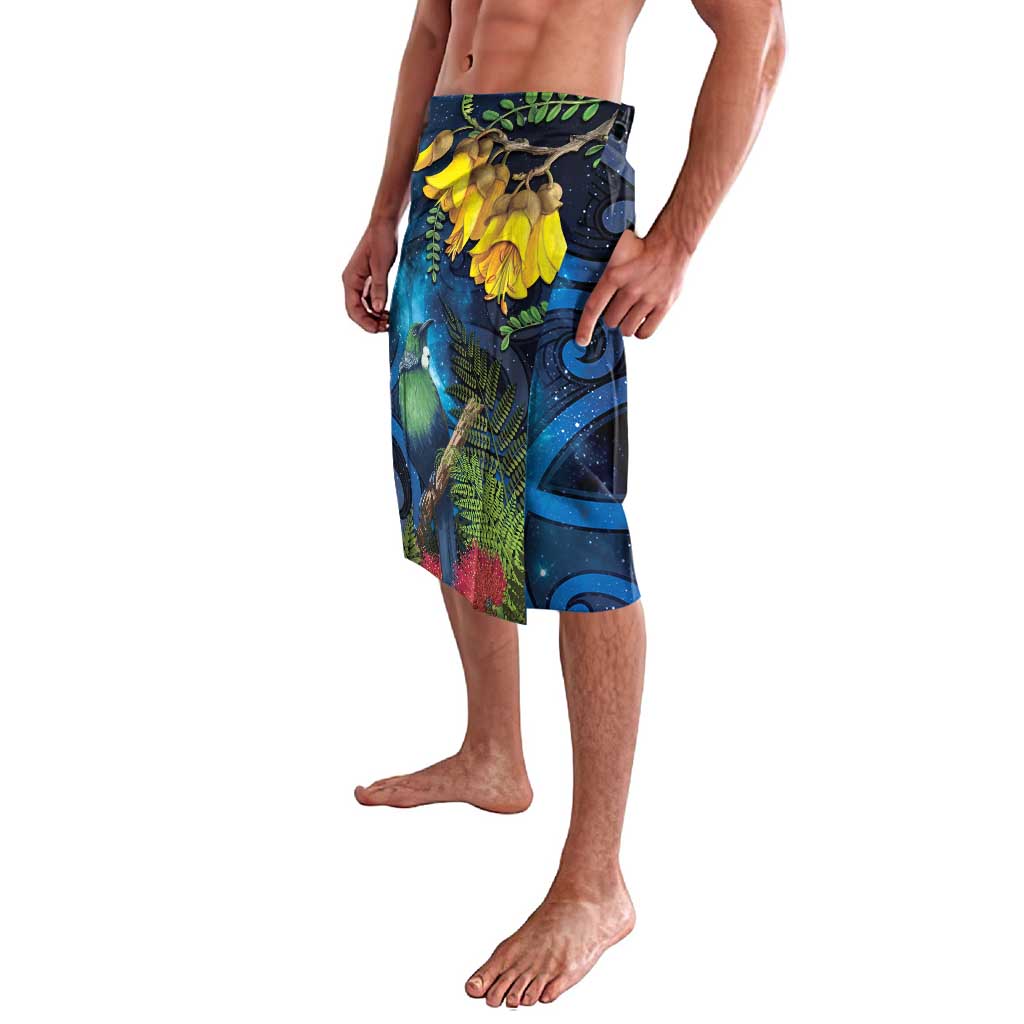 Tui Bird New Zealand Starry Sky Lavalava Maori Koru LT7 - Polynesian Pride