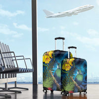 Tui Bird New Zealand Starry Sky Luggage Cover Maori Koru LT7 - Polynesian Pride