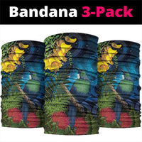 Tui Bird New Zealand Starry Sky Neck Gaiter Maori Koru LT7 package One Size: 25*50cm Galaxy - Polynesian Pride