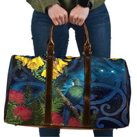 Tui Bird New Zealand Starry Sky Travel Bag Maori Koru