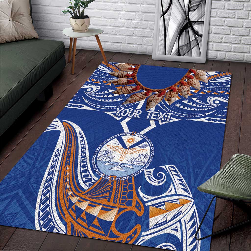 Yokwe Marshall Islands Personalized Area Rug Jemenei Day - Seashell Necklace