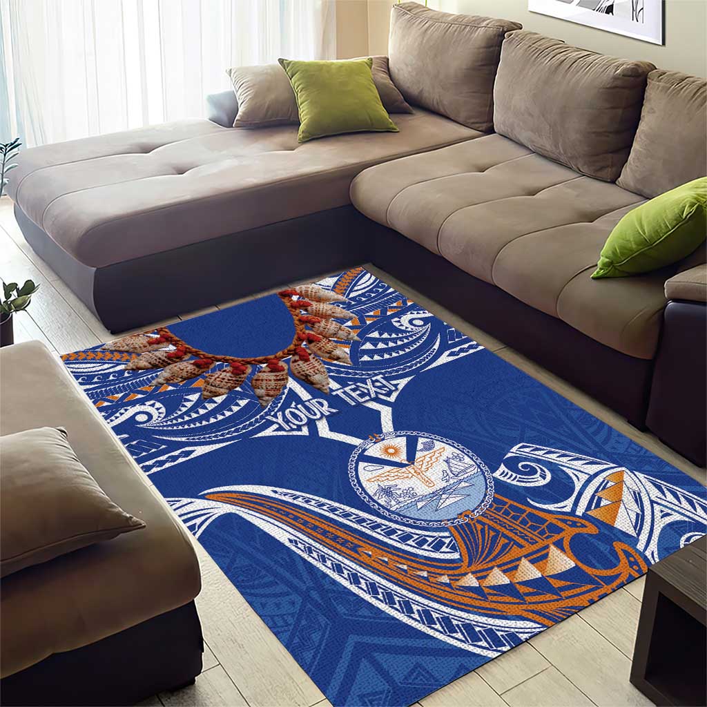 Yokwe Marshall Islands Personalized Area Rug Jemenei Day - Seashell Necklace
