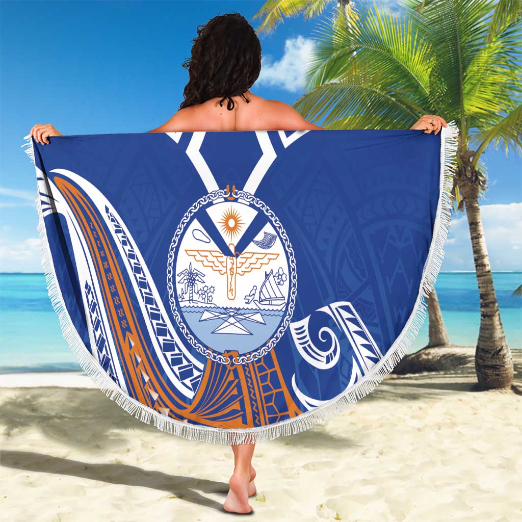 Yokwe Marshall Islands Personalized Beach Blanket Jemenei Day - Seashell Necklace