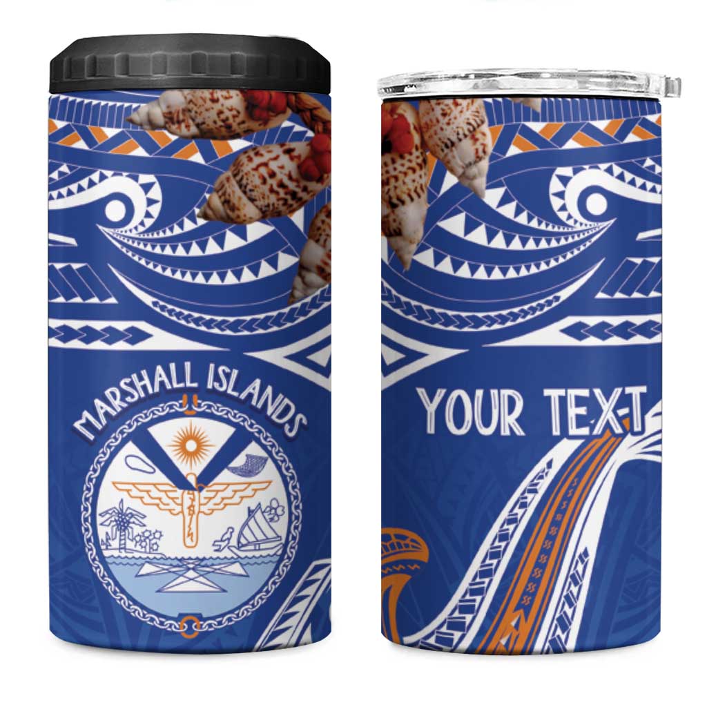 Yokwe Marshall Islands Personalized 4 in 1 Can Cooler Tumbler Jemenei Day - Seashell Necklace
