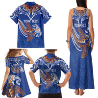 Yokwe Marshall Islands Personalized Family Matching Tank Maxi Dress and Hawaiian Shirt Jemenei Day - Seashell Necklace