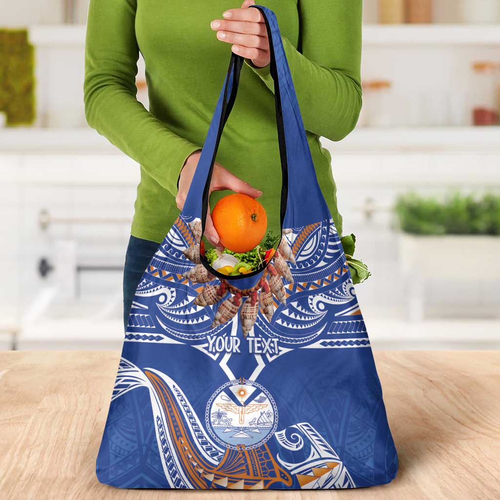 Yokwe Marshall Islands Personalized Grocery Bag Jemenei Day - Seashell Necklace