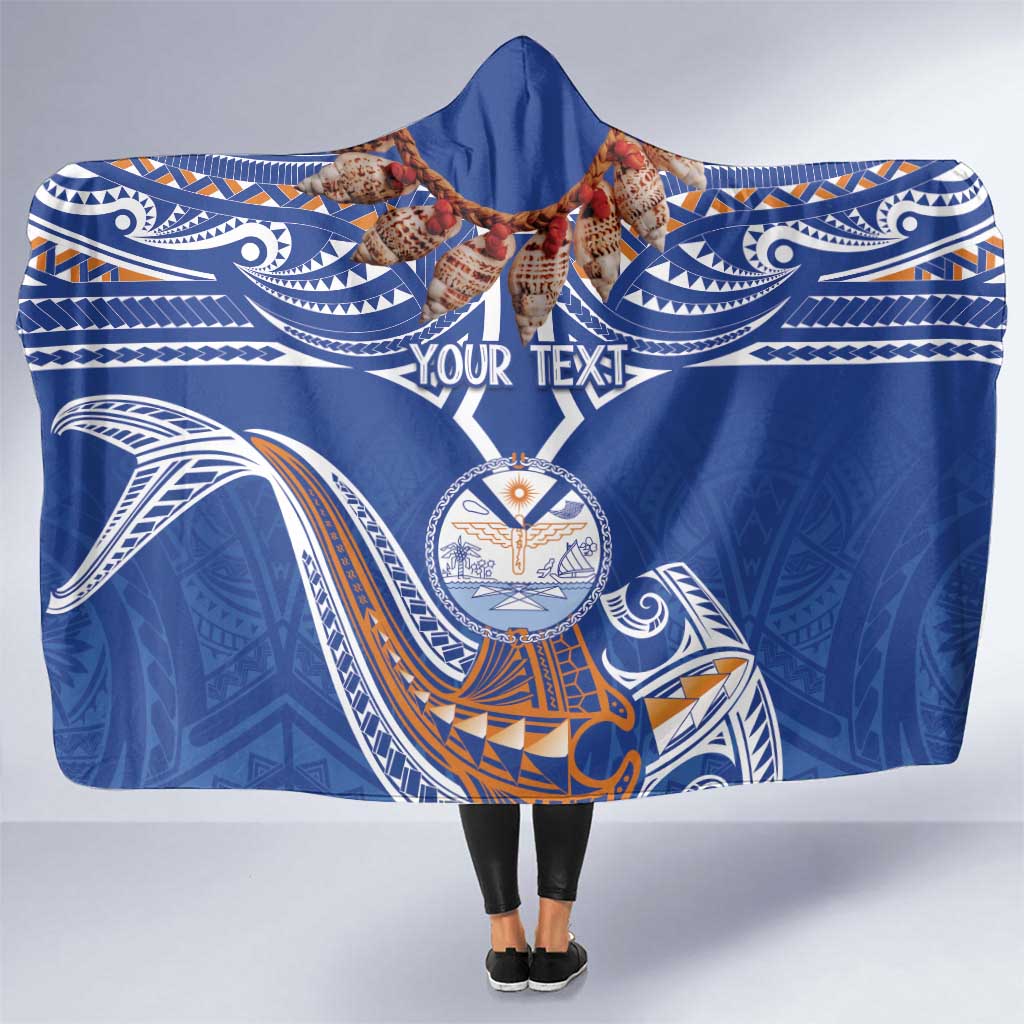 Yokwe Marshall Islands Personalized Hooded Blanket Jemenei Day - Seashell Necklace