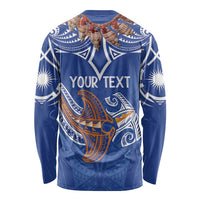 Yokwe Marshall Islands Personalized Long Sleeve Shirt Jemenei Day - Seashell Necklace