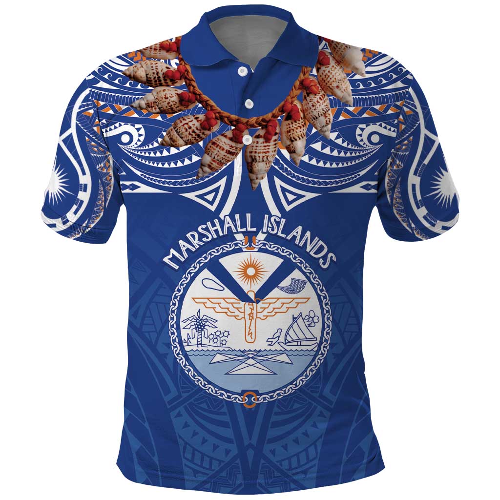 Yokwe Marshall Islands Personalized Polo Shirt Jemenei Day - Seashell Necklace