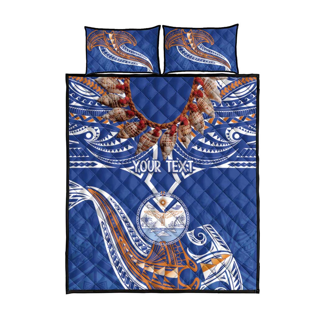 Yokwe Marshall Islands Personalized Quilt Bed Set Jemenei Day - Seashell Necklace