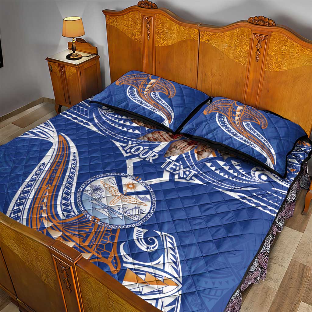 Yokwe Marshall Islands Personalized Quilt Bed Set Jemenei Day - Seashell Necklace