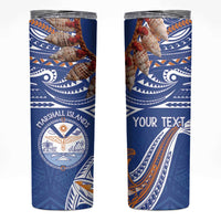 Yokwe Marshall Islands Personalized Skinny Tumbler Jemenei Day - Seashell Necklace