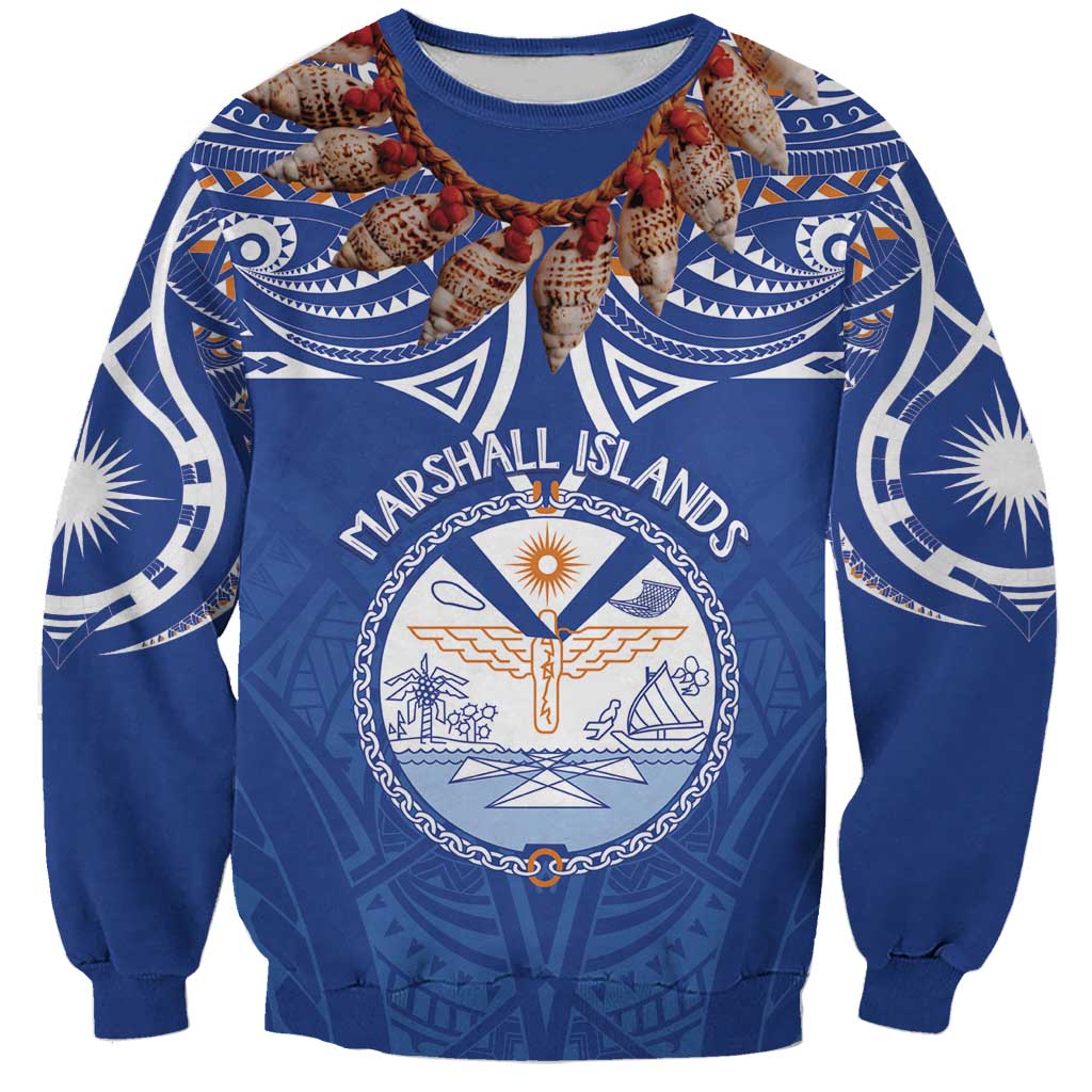 Yokwe Marshall Islands Personalized Sweatshirt Jemenei Day - Seashell Necklace