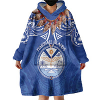 Yokwe Marshall Islands Personalized Wearable Blanket Hoodie Jemenei Day - Seashell Necklace