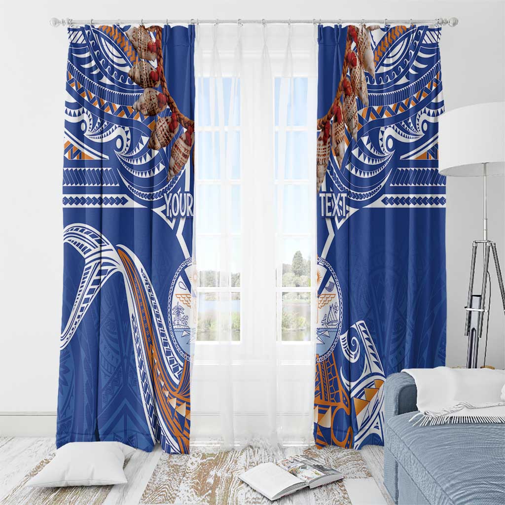 Yokwe Marshall Islands Personalized Window Curtain Jemenei Day - Seashell Necklace