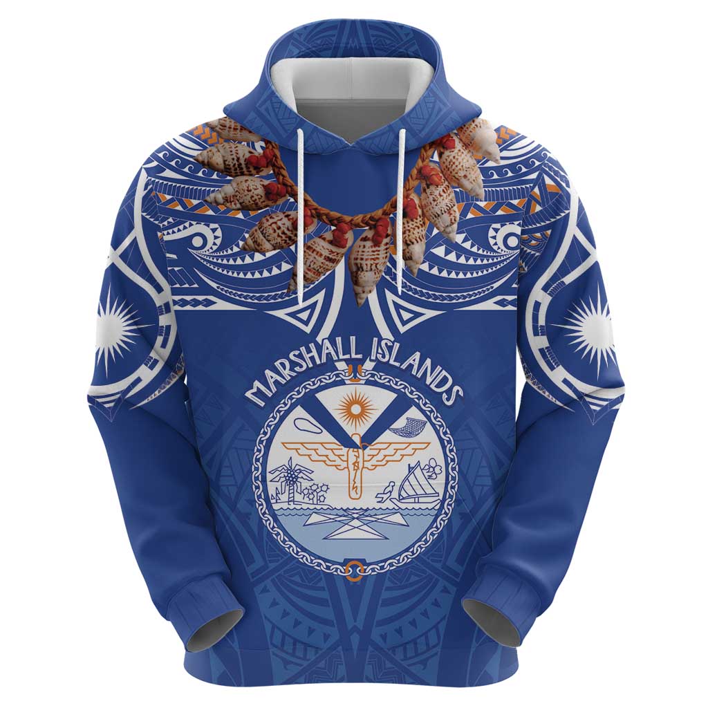 Yokwe Marshall Islands Personalized Zip Hoodie Jemenei Day - Seashell Necklace
