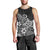 Polynesia Men Tank Top Plumeria Black Curves LT7 - Polynesian Pride