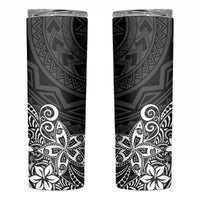 Hawaii Skinny Tumbler Plumeria Black Curves
