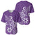 Polynesia Baseball Jersey Plumeria Purple Curves LT7 - Polynesian Pride