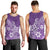 Polynesia Men Tank Top Plumeria Purple Curves LT7 - Polynesian Pride