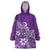 Polynesia Wearable Blanket Hoodie Plumeria Purple Curves LT7 One Size Purple - Polynesian Pride