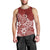 Polynesia Men Tank Top Plumeria Red Curves LT7 - Polynesian Pride