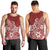 Polynesia Men Tank Top Plumeria Red Curves LT7 - Polynesian Pride