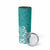 Hawaii Skinny Tumbler Plumeria Teal Curves