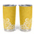 Hawaii Tumbler Cup Plumeria Yellow Curves