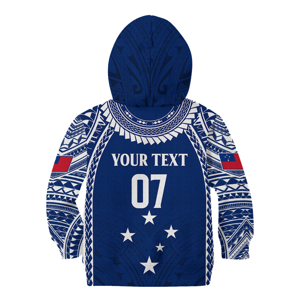 Personalised Samoa Rugby Kid Hoodie WC 2023 Champions LT7 - Polynesian Pride