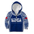 Personalised Samoa Rugby Kid Hoodie WC 2023 Champions LT7 Zip Hoodie Blue - Polynesian Pride