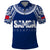 Custom Samoa Rugby Polo Shirt WC 2023 Champions LT7 Blue - Polynesian Pride