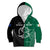 Personalised New Zealand Mix Ireland Rugby Kid Hoodie Celtic Knot Mix Silver Ferns LT7 Zip Hoodie Art - Polynesian Pride