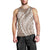 Polynesian Pride Men Tank Top Turtle Hibiscus Luxury Style - Beige LT7 - Polynesian Pride