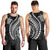 Polynesian Pride Men Tank Top Turtle Hibiscus Luxury Style - Black LT7 - Polynesian Pride