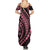 Polynesian Pride Summer Maxi Dress Turtle Hibiscus Luxury Style - Carnation Pink LT7 - Polynesian Pride