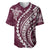 Polynesian Pride Baseball Jersey Turtle Hibiscus Luxury Style - Champagne LT7 Champagne - Polynesian Pride