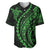 Polynesian Pride Baseball Jersey Turtle Hibiscus Luxury Style - Green LT7 Green - Polynesian Pride