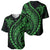 Polynesian Pride Baseball Jersey Turtle Hibiscus Luxury Style - Green LT7 - Polynesian Pride