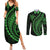 Polynesian Pride Couples Matching Summer Maxi Dress and Long Sleeve Button Shirts Turtle Hibiscus Luxury Style - Green LT7 Green - Polynesian Pride