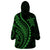 Polynesian Pride Wearable Blanket Hoodie Turtle Hibiscus Luxury Style - Green LT7 - Polynesian Pride