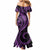 Polynesian Pride Mermaid Dress Turtle Hibiscus Luxury Style - Lilac LT7 - Polynesian Pride