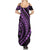 Polynesian Pride Summer Maxi Dress Turtle Hibiscus Luxury Style - Lilac LT7 - Polynesian Pride